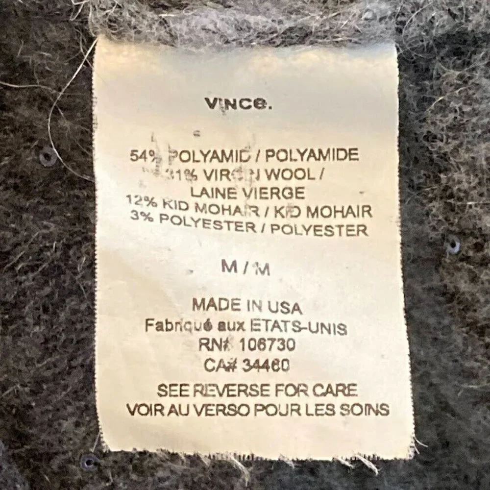 Vince Ombre Pullover Sweater Wool Sparkle Whimsy Dark Academia Grandma Core M